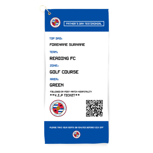 Reading FC FD Ticket Golf Towel