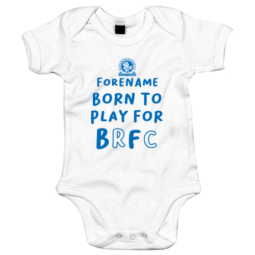 Blackburn Rovers FC Born to Play Baby Bodysuit