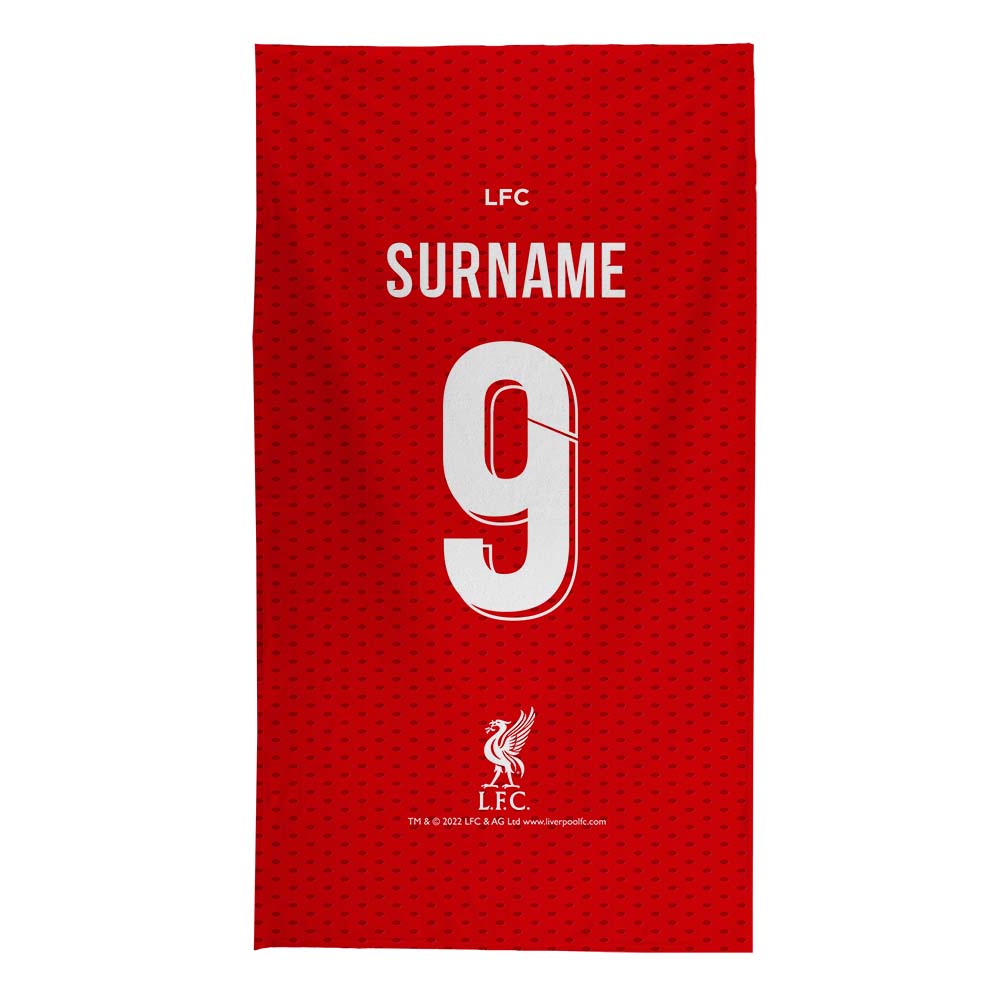 Liverpool Back of Shirt Beach Towel