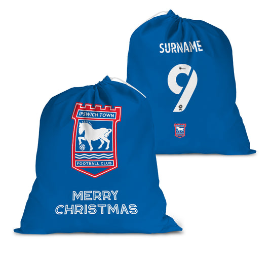 Ipswich Town FC Back of Shirt Santa Sack