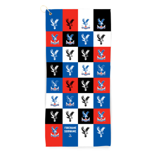 Crystal Palace FC Chequered Golf Towel