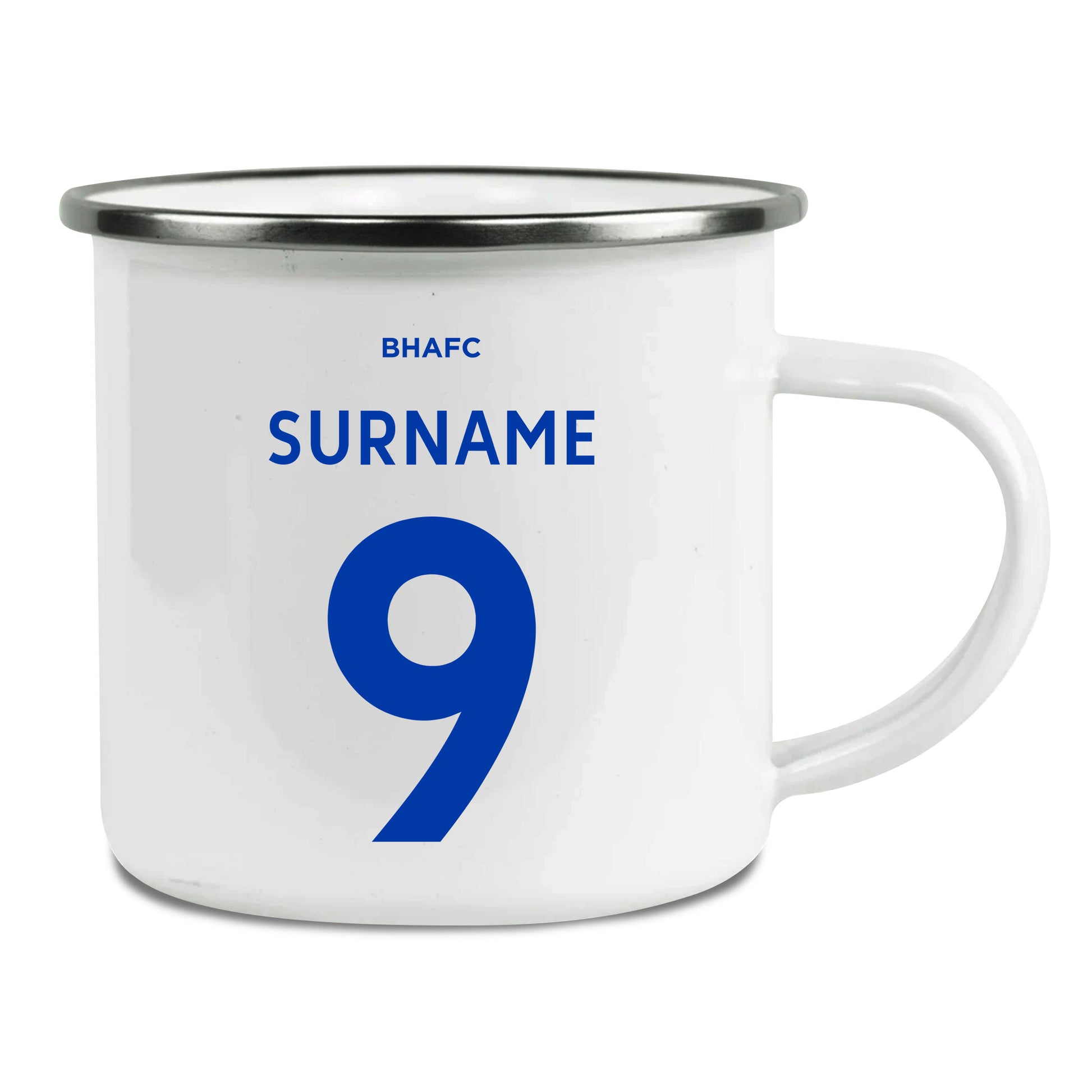 Brighton & Hove Albion FC Back of Shirt Enamel Camping Mug