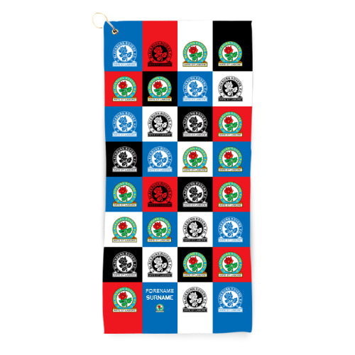 Blackburn Rovers FC Chequered Golf Towel