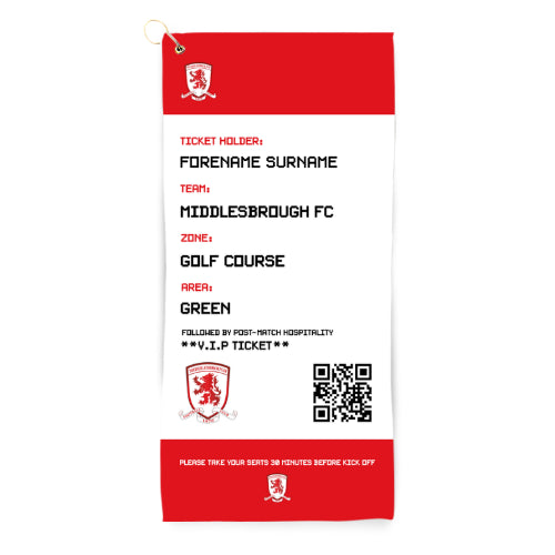 Middlesbrough FC Ticket Golf Towel