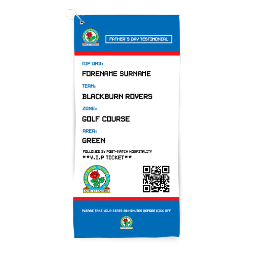 Blackburn Rovers FC FD Ticket Golf Towel