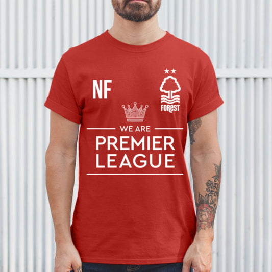  Nottingham Forest We Are Premier League Men's T-Shirt - Red