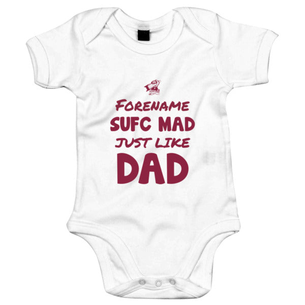 Scunthorpe United FC Mad Like Dad Baby Bodysuit