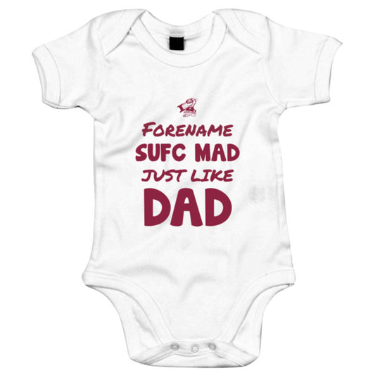 Scunthorpe United FC Mad Like Dad Baby Bodysuit