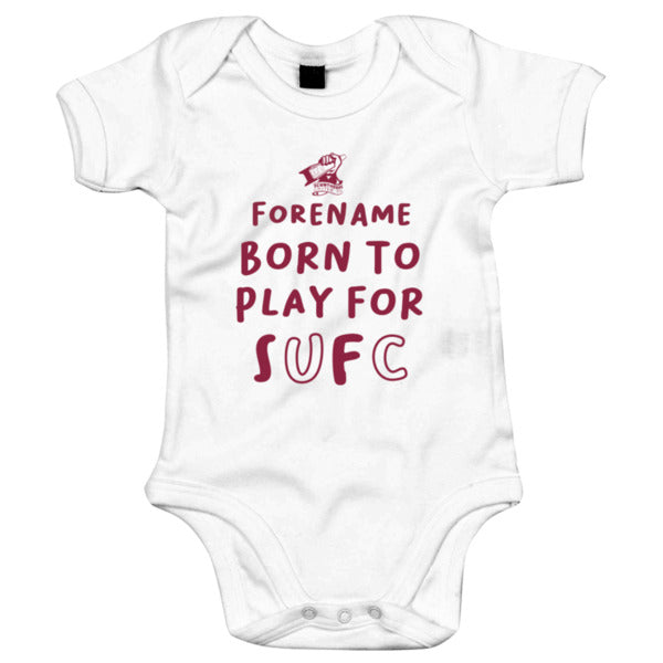 Scunthorpe United FC Born to Play Baby Bodysuit