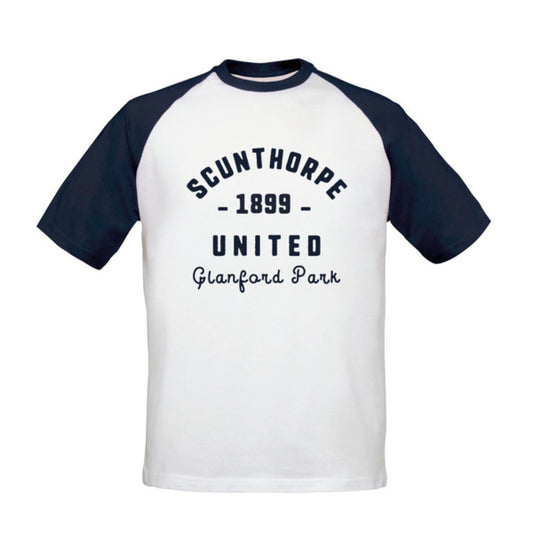 Scunthorpe United FC Stadium Vintage Baseball T-Shirt