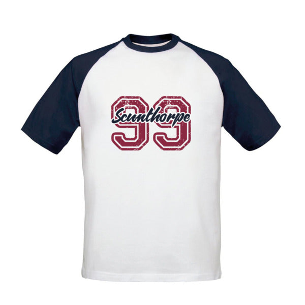 Scunthorpe United FC Varsity Number Baseball T-Shirt