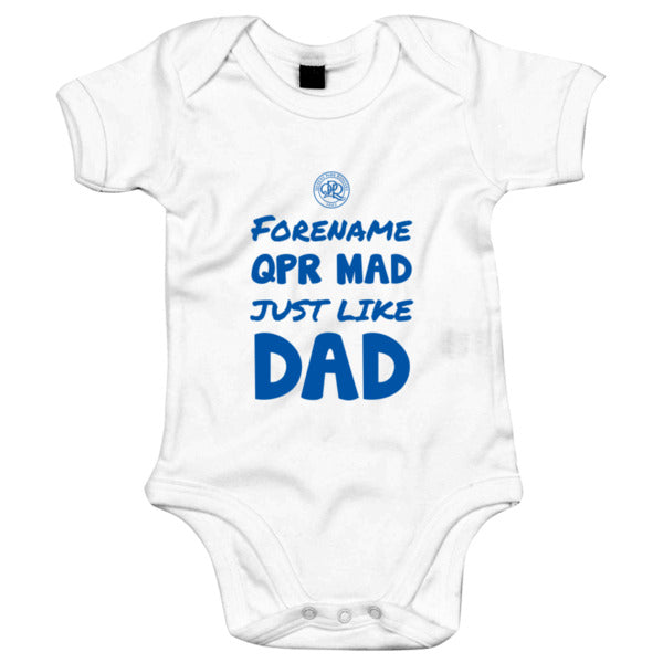 Queens Park Rangers FC Mad Like Dad Baby Bodysuit