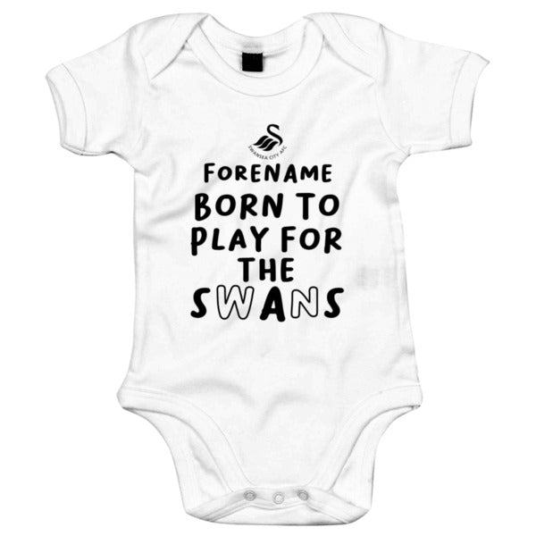 Swansea City AFC Born to Play Baby Bodysuit