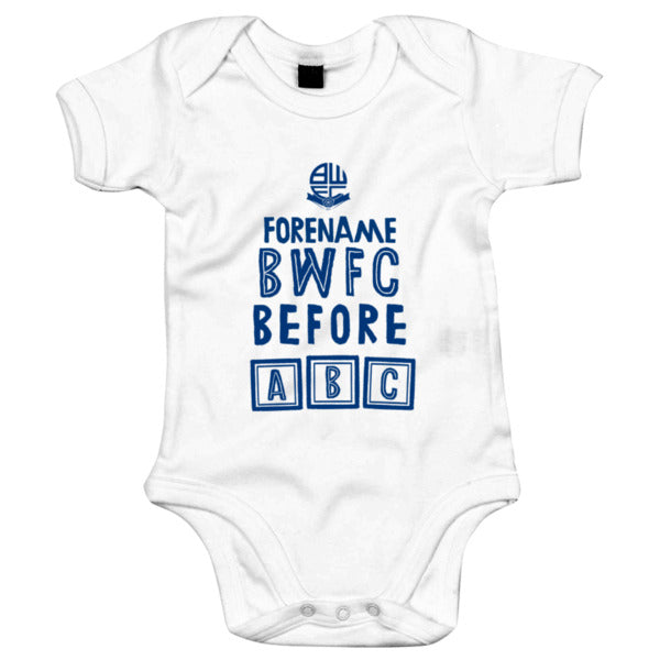 Bolton Wanderers FC Before ABC Baby Bodysuit