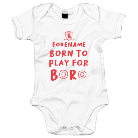 Middlesbrough FC Born to Play Baby Bodysuit