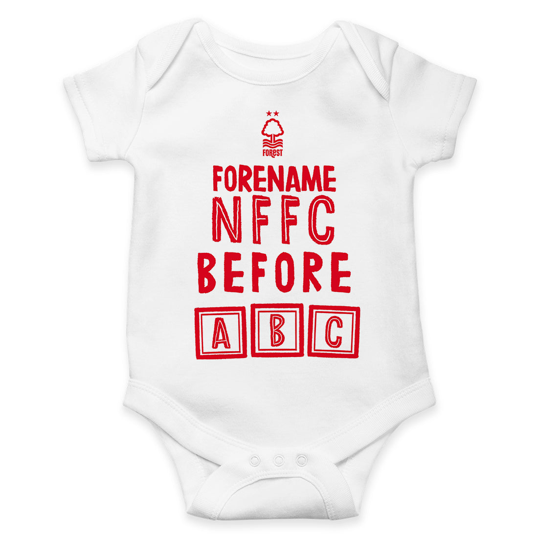 Nottingham Forest FC Before ABC Baby Bodysuit