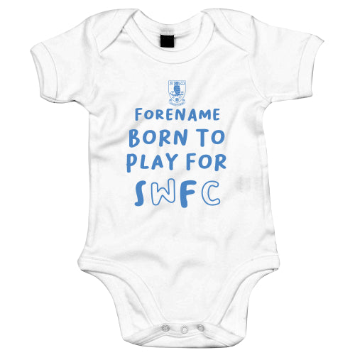 Sheffield Wednesday FC Born to Play Baby Bodysuit