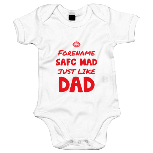 Sunderland AFC Mad Like Dad Baby Bodysuit